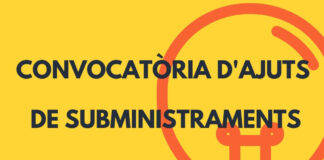 Nova convocatòria d’ajuts per a subministraments energètics