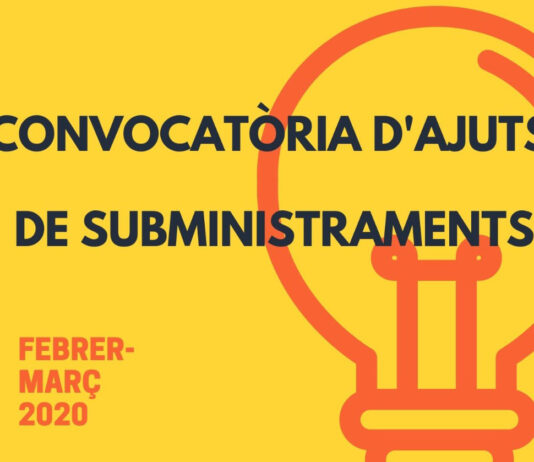 Nova convocatòria d’ajuts per a subministraments energètics