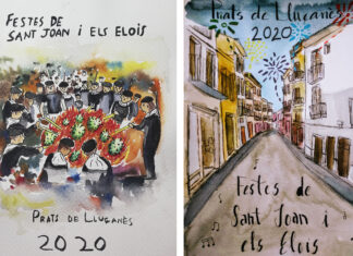 Ricard Puigferrat i Ariadna Marginedas, guanyadors del Concurs de cartells de les Festes de Sant Joan i els Elois 2020