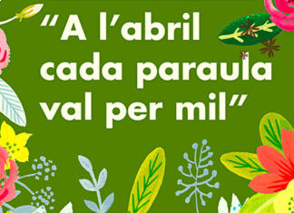 Comerços de Prats participen a la campanya ‘A l’abril cada paraula val per mil’
