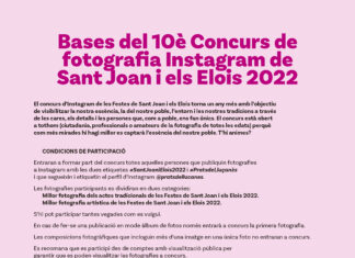 Nova edició del Concurs d’Instagram de les Festes de Sant Joan i els Elois
