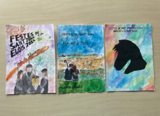 Olalla Herrera i Eloi Tornamira, guanyadors del 36è Concurs de Cartells de les Festes de Sant Joan i els Elois